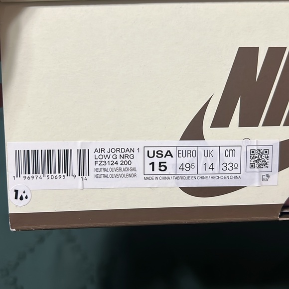 Jordan 1 Low Golf X Travis Scott SIZE 15 Super RARE. Golf. Travis Scott. Jordan1 - Picture 15 of 17